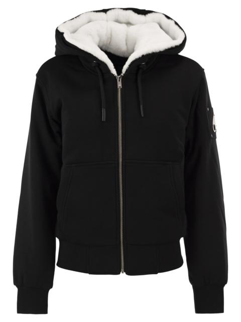 MOOSE KNUCKLES Moose Knuckles Women Classic Bunny - Hooded Sweatshirt With Faux Fur Lining