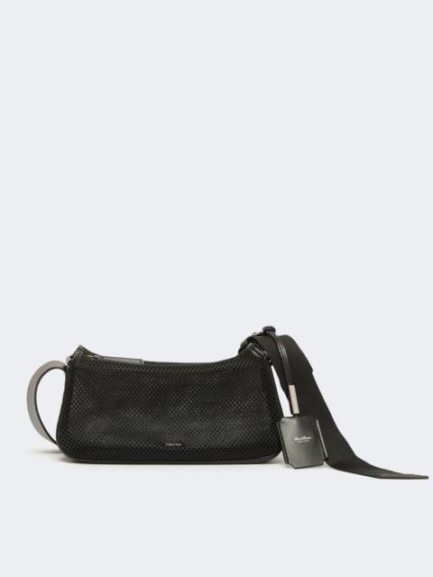 Max Mara Micro handbag in technical mesh - BLACK