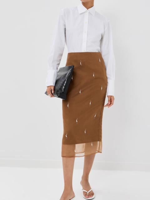 RÓHE Organza Silk Skirt