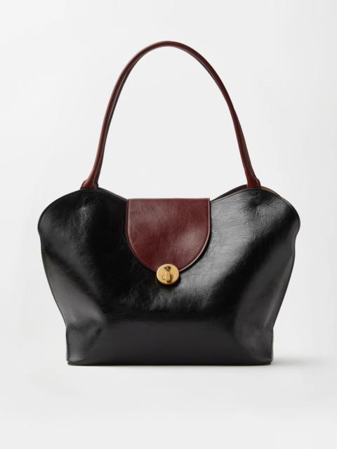VERSACE Vivian Large Leather Shoulder Bag