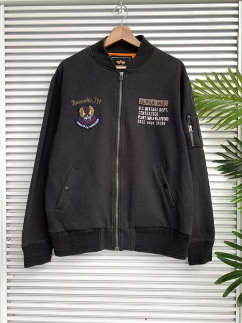 Other Designers Alpha Industries - Alpha Industries Bomber Ma-1 Style Sweater