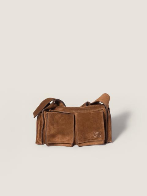 Miu Miu Utilitaire suede shoulder bag