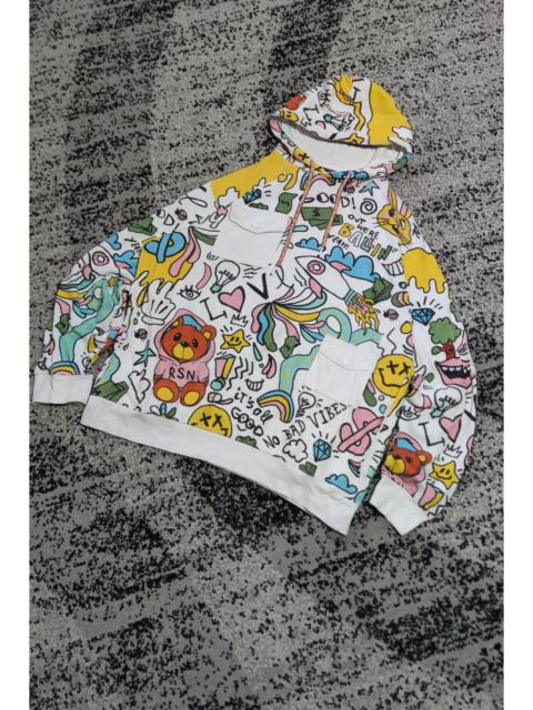 Other Designers REASON Men's Money Bear Hoodie Sweatshirt In Multi