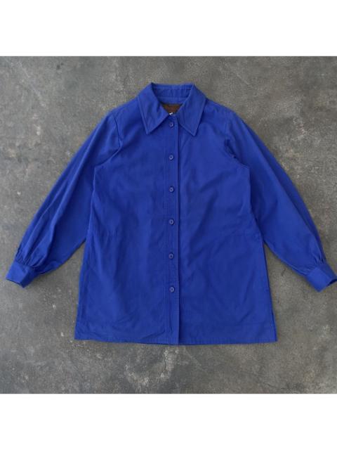 SAINT LAURENT YSL French Work Jacket Blue Vintage YSL Paris
