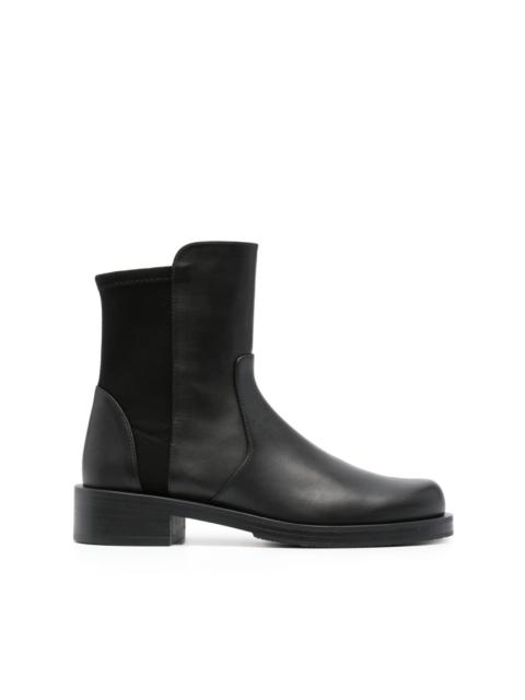 Stuart Weitzman 5050 Bold 30mm leather ankle boots