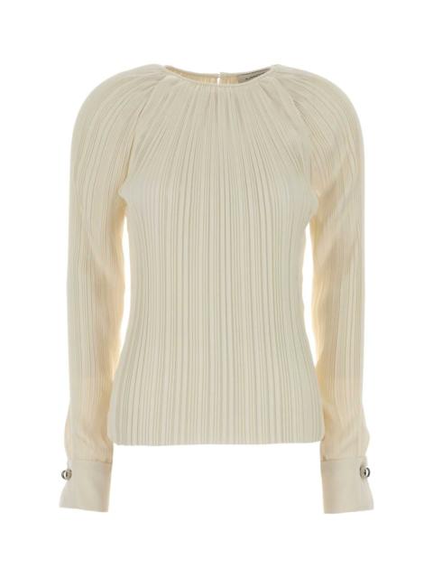 Lanvin Lanvin Women Cream Satin Blouse