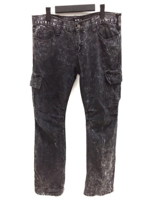 Other Designers Japanese Brand - Japanese Brand K.U.I Acid Wash Multipocket Cargo Pant