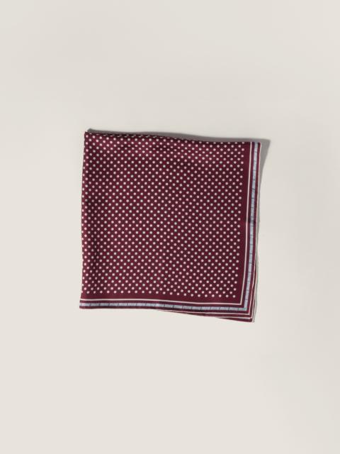 Miu Miu Printed silk scarf