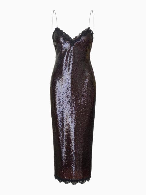 LoveShackFancy Verelith Sequin Midi Dress