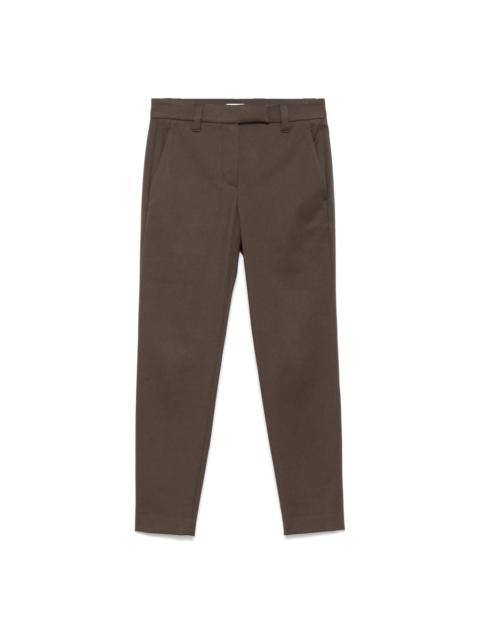 Brunello Cucinelli Brunello Cucinelli Green Trousers - Slim-Fit Trousers Women