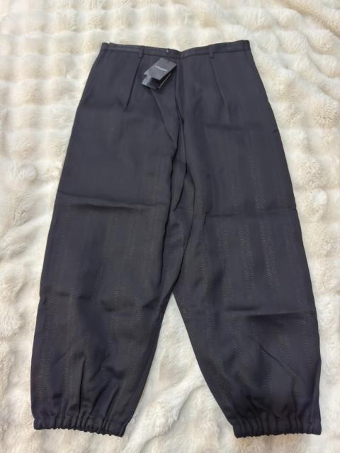 SAINT LAURENT Saint Laurent (YSL) Men's Casual Trousers with All-Over Tonal Embroidery