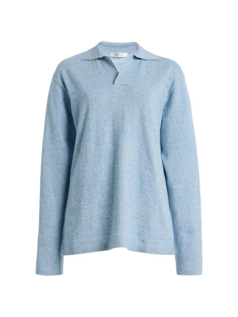 The Row Niosa Cotton Top blue