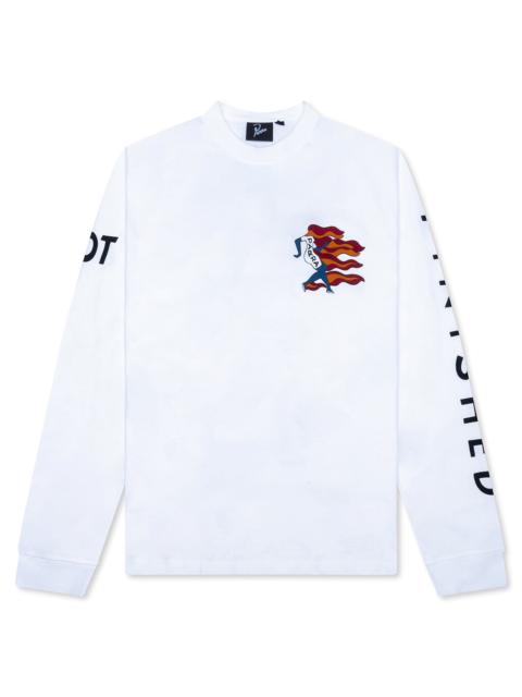 by Parra NOT FINISHED LONG SLEEVE T-SHIRT - WHITE