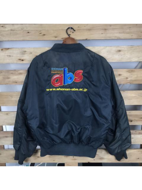 Other Designers Vintage - Vintage Shonan Automobile Bussiness School ABS Bomber Jacket