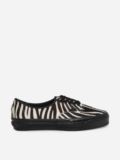 Vans Life is Unfair Authentic 44 LX Pony Hair Sneakers Zebra