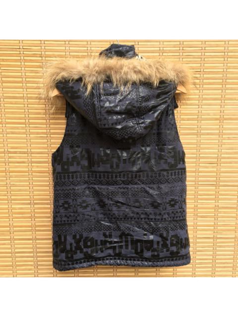 Other Designers Archival Clothing - Rovtski Geometric Puffer Hooded Vest