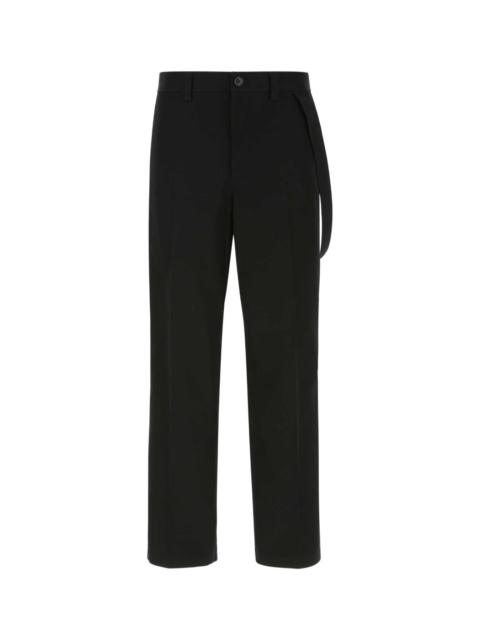 Burberry Burberry Men Black Cotton Wide-Leg Pant