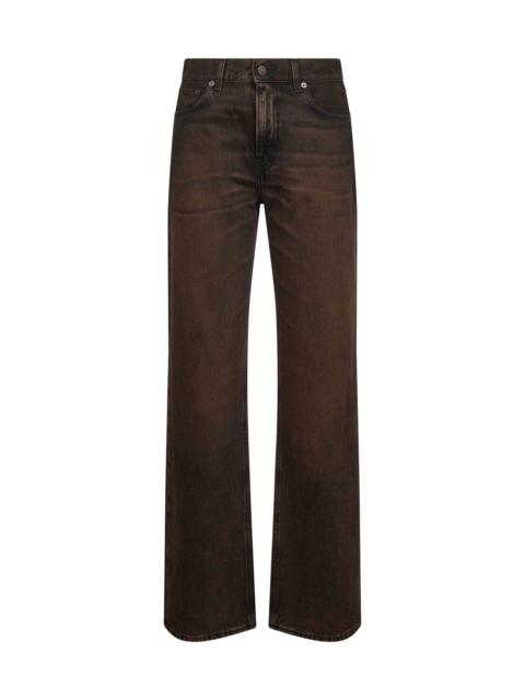HAIKURE Black cotton denim Korea jeans