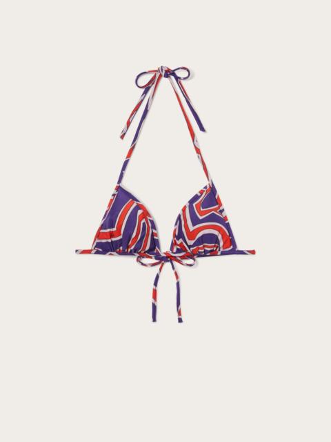 PUCCI LABIRINTO PRINT TRIANGLE BIKINI TOP