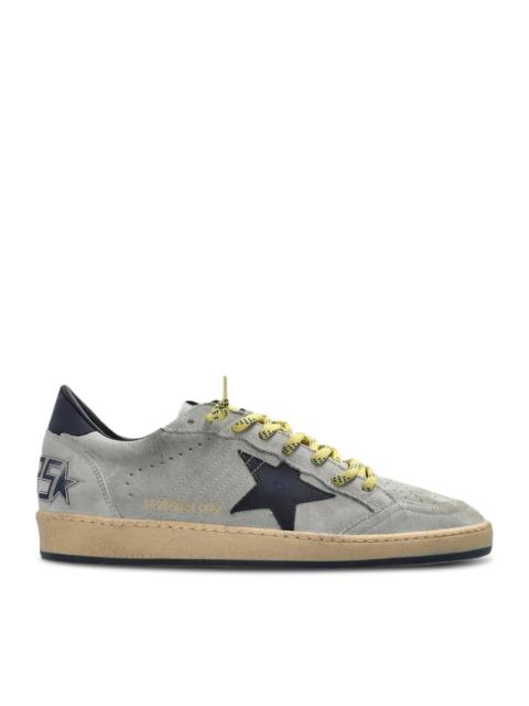 Golden Goose Golden Goose Deluxe Brand Men Ball-Star In Grey Suede With Star And Blue Patch
