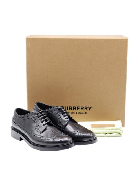 Burberry Leather Wingtip Brogues Shoes Black 40 7US $950