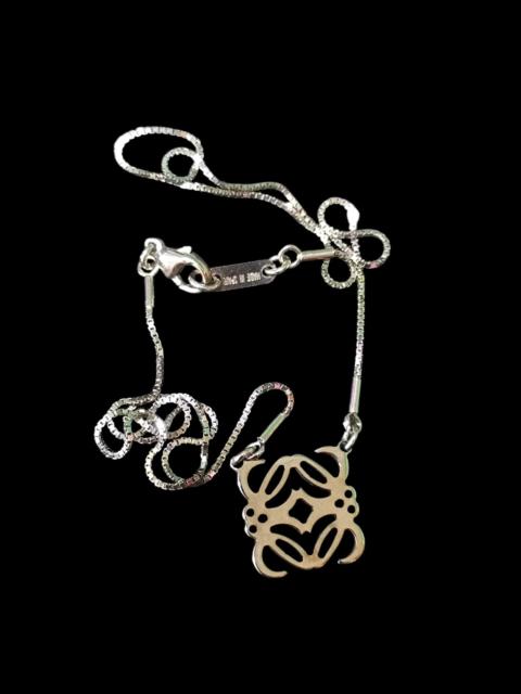 Loewe Silver 925 loewe anagram pendant necklace