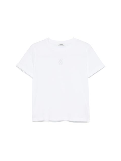 Sandro logo-embroidered T-shirt
