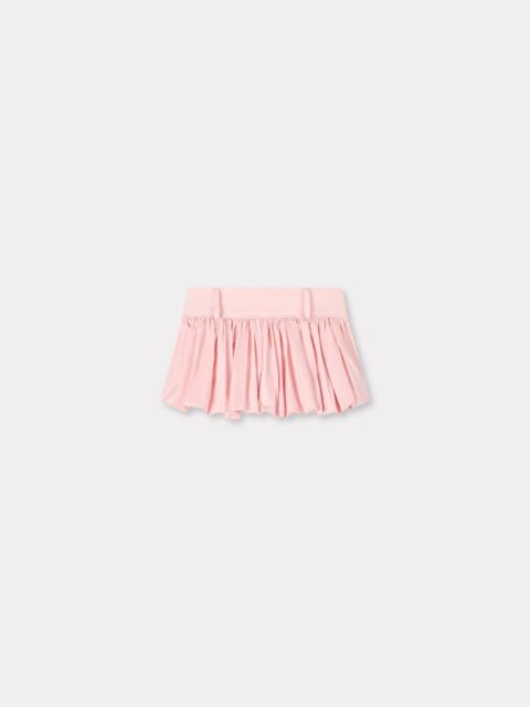 KENZO Balloon mini skirt in mixed silk