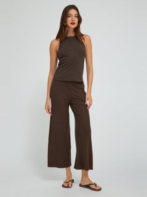 SPRWMN CHOCOLATE RIB CULOTTE