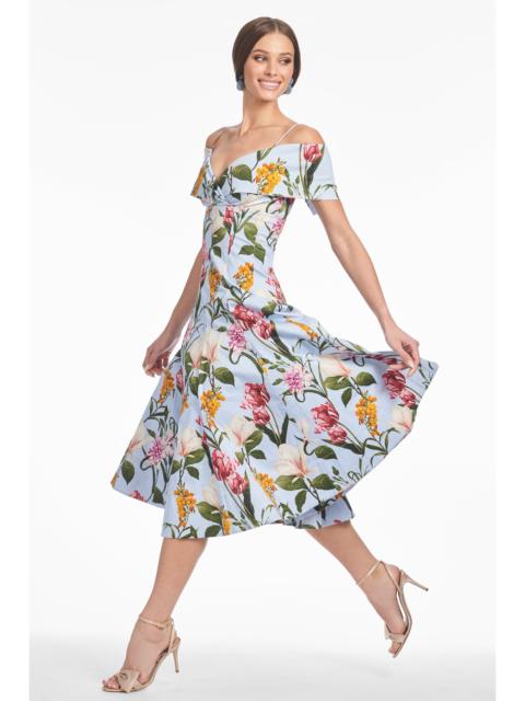 SACHIN & BABI MINNIE DRESS - GLACIAL BLUE BLOSSOMS