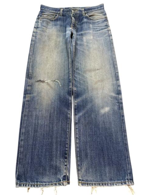 Other Designers Japanese Brand - Vintage Japanese Uniqlo Blue Faded Wash Distress Style Jeans