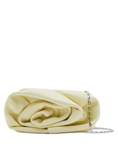 Burberry Rose Chain Leather Clutch Bag
