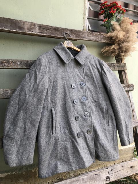 Other Designers Vintage - Vintage Schott US 74 On Pea Jacket Double Breasted Wool