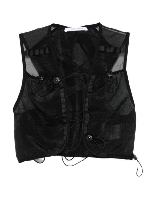 CECILIE BAHNSEN drawstring-fastening vest