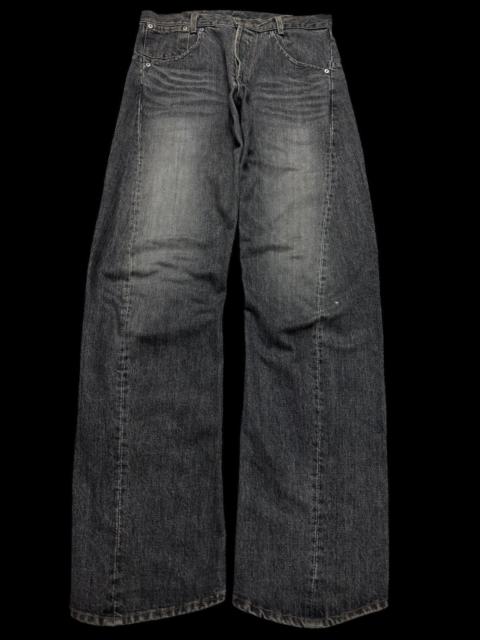 💥Twist Leg💥90s 🇯🇵 Stoned Washed Faded Twist Curve Leg Rare