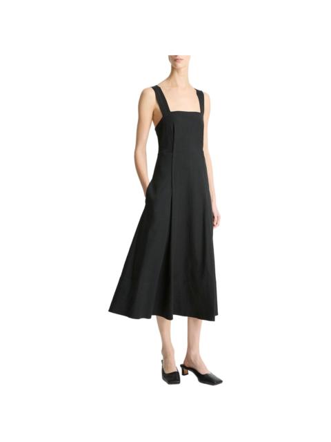Vince Vince Square Neck Linen-Blend Tank Dress