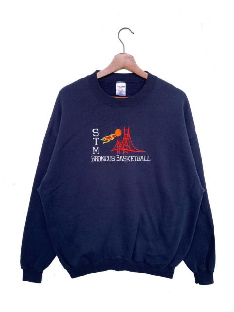 Other Designers Vintage 90s STM Broncos Basketball Sweatshirt