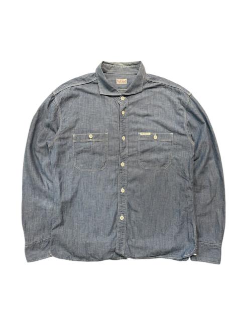 Other Designers The Flat Head Japan Denime Selvedge Button Up Shirt