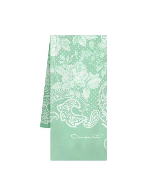 Oscar de la Renta paisley-print silk scarf