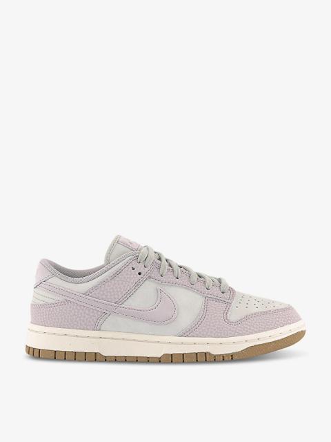 Nike Dunk Low panelled leather low-top trainers