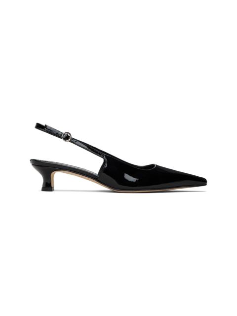 Aeyde Black Catrina Patent Leather Heels