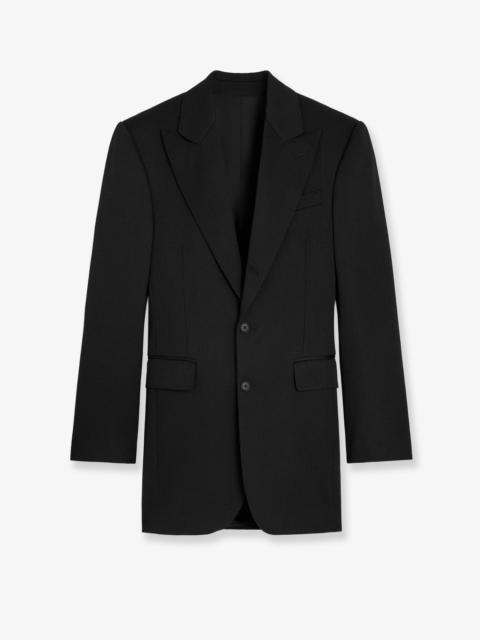 CELINE Single-Breasted Wool Blazer