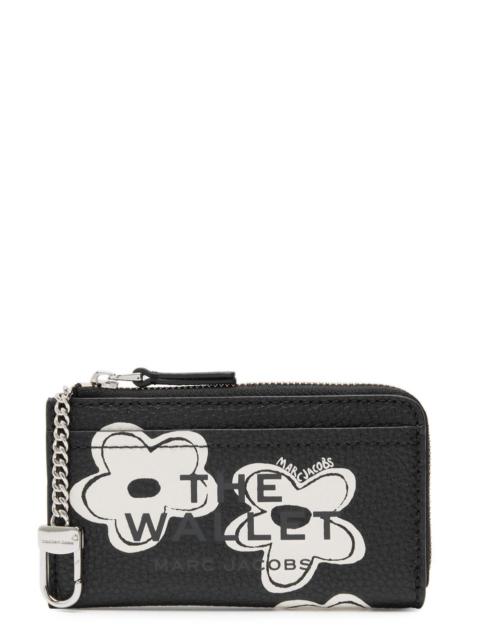 Marc Jacobs The Wallet Floral-print Leather Wallet
