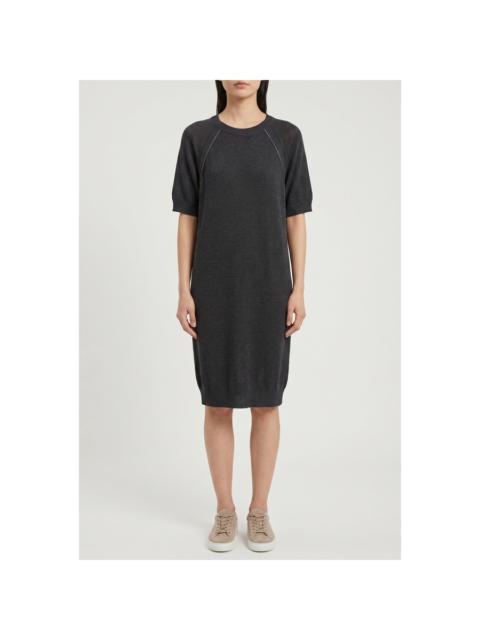 Brunello Cucinelli Brunello Cucinelli Woblack Relaxed Cotton Dress