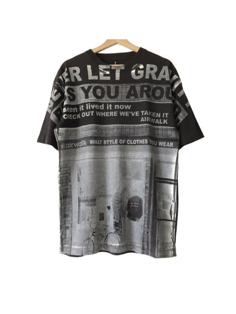 Other Designers Vintage - Authentic Vintage Airwalk Overprint Graphic Tee RATM