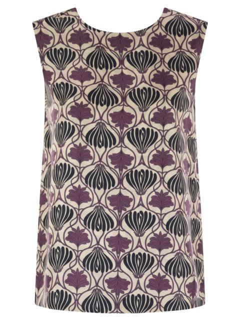 'S Max Mara S Maxmara Women Timetop - Reversible Printed Silk Top