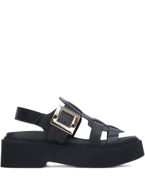 Roger Vivier Women Viv Rangers Leather Sandals