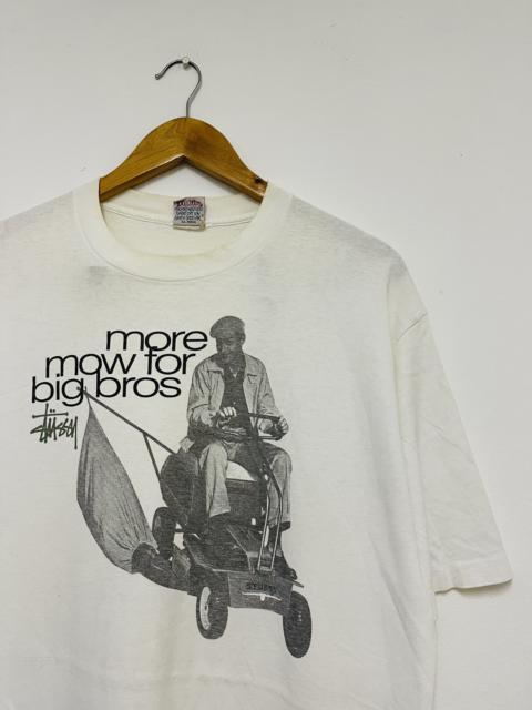 Other Designers Vintage - Vintage 90’s Stussy Photoprinted “more mow for big bros st1