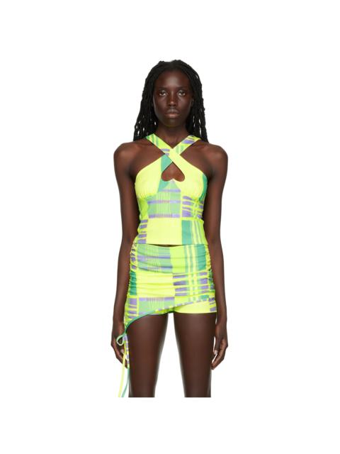 Collina Strada SSENSE Exclusive Yellow & Green Top