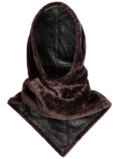 NOUR HAMMOUR Nour Hammour Shearling Head Scarf
